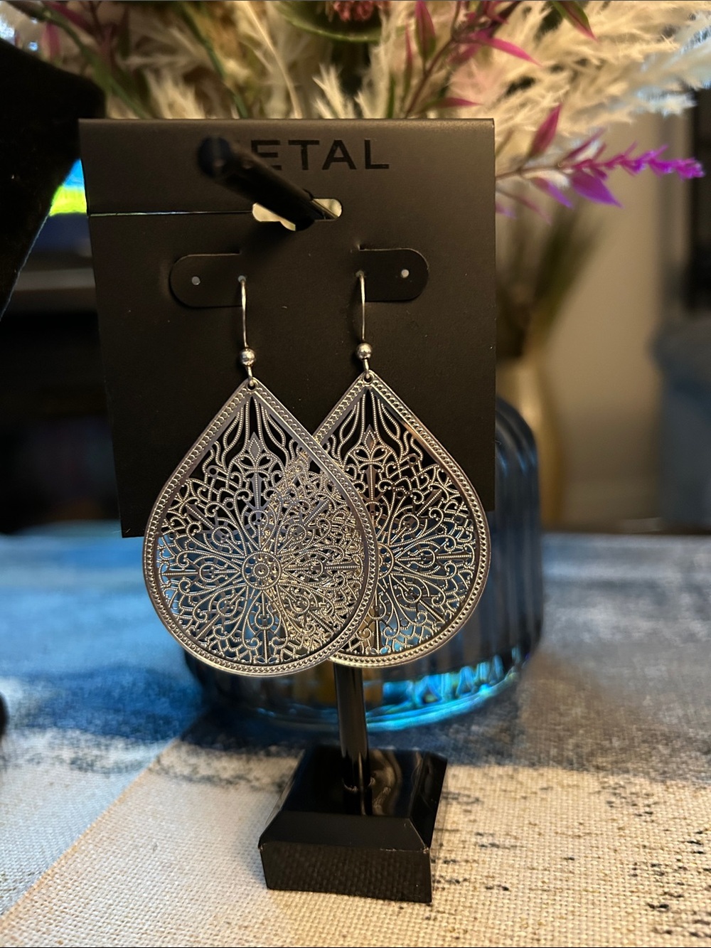 Kohl's Silver Filigree Round Dangle Earrings